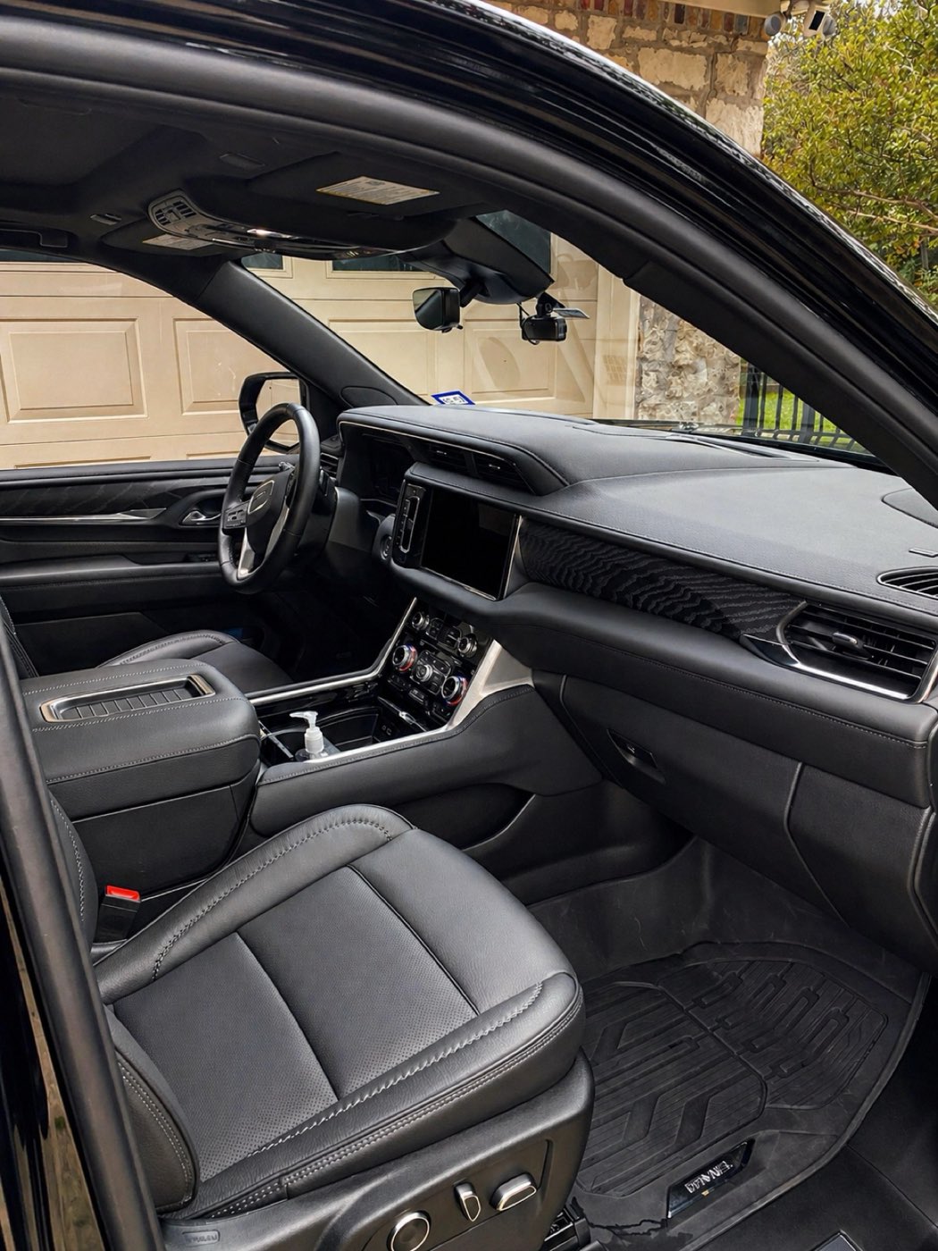 Black SUV interior detailed front to back